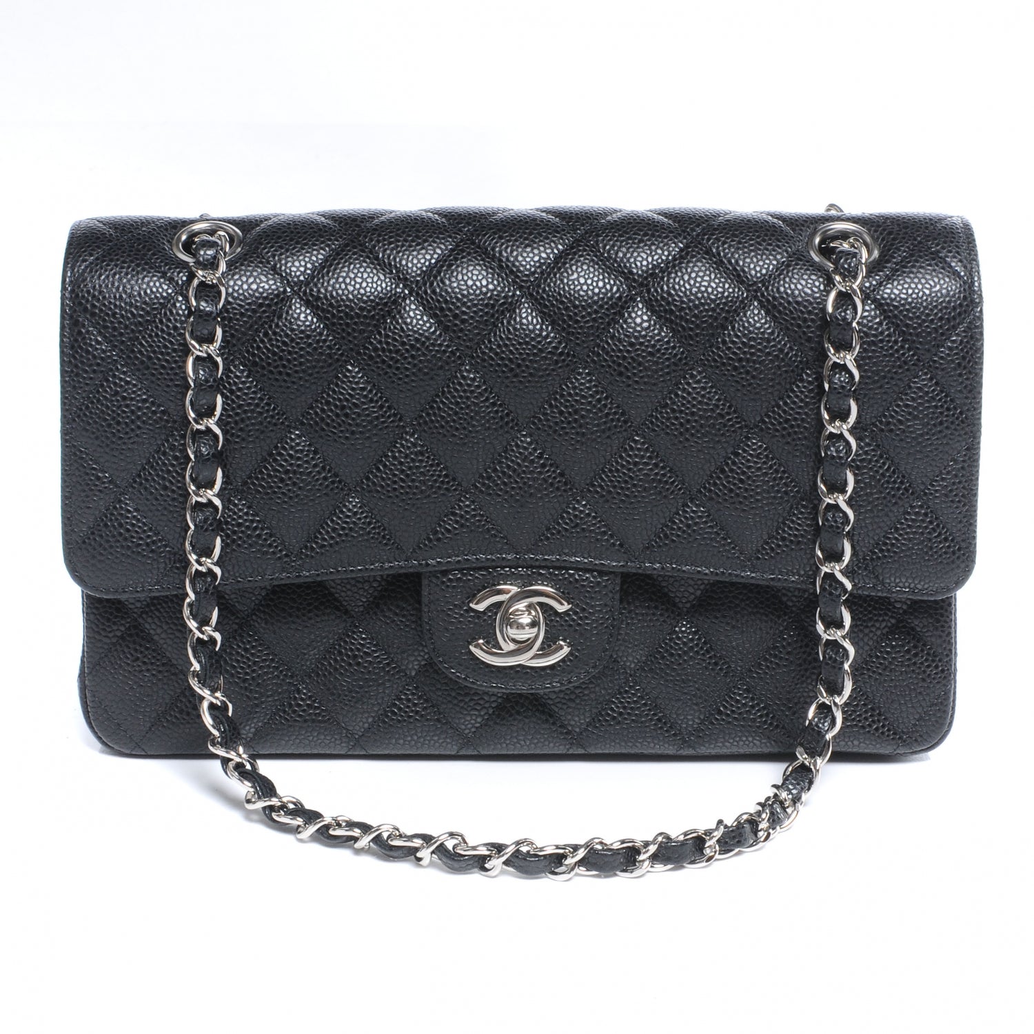 Chanel Caviar Quilted Medium Double Flap Black 1 of 7