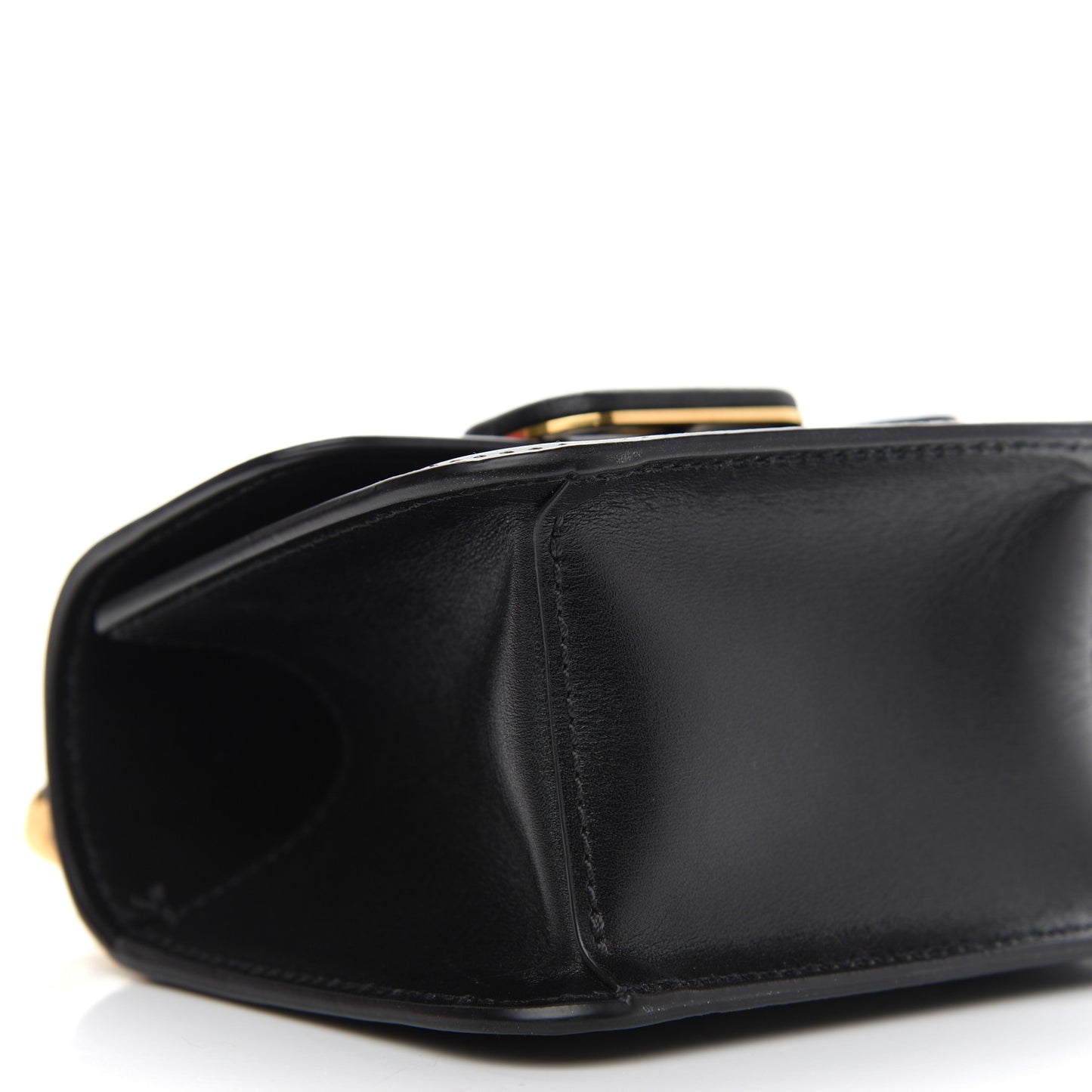 Smooth Calfskin Micro VSling Shoulder Bag Black