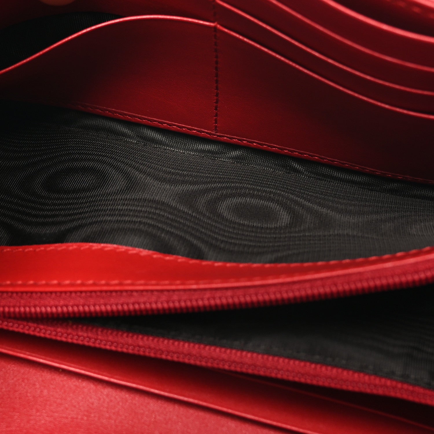 Gucci Calfskin Matelasse GG Marmont Continental Wallet Hibiscus Red 6 of 11