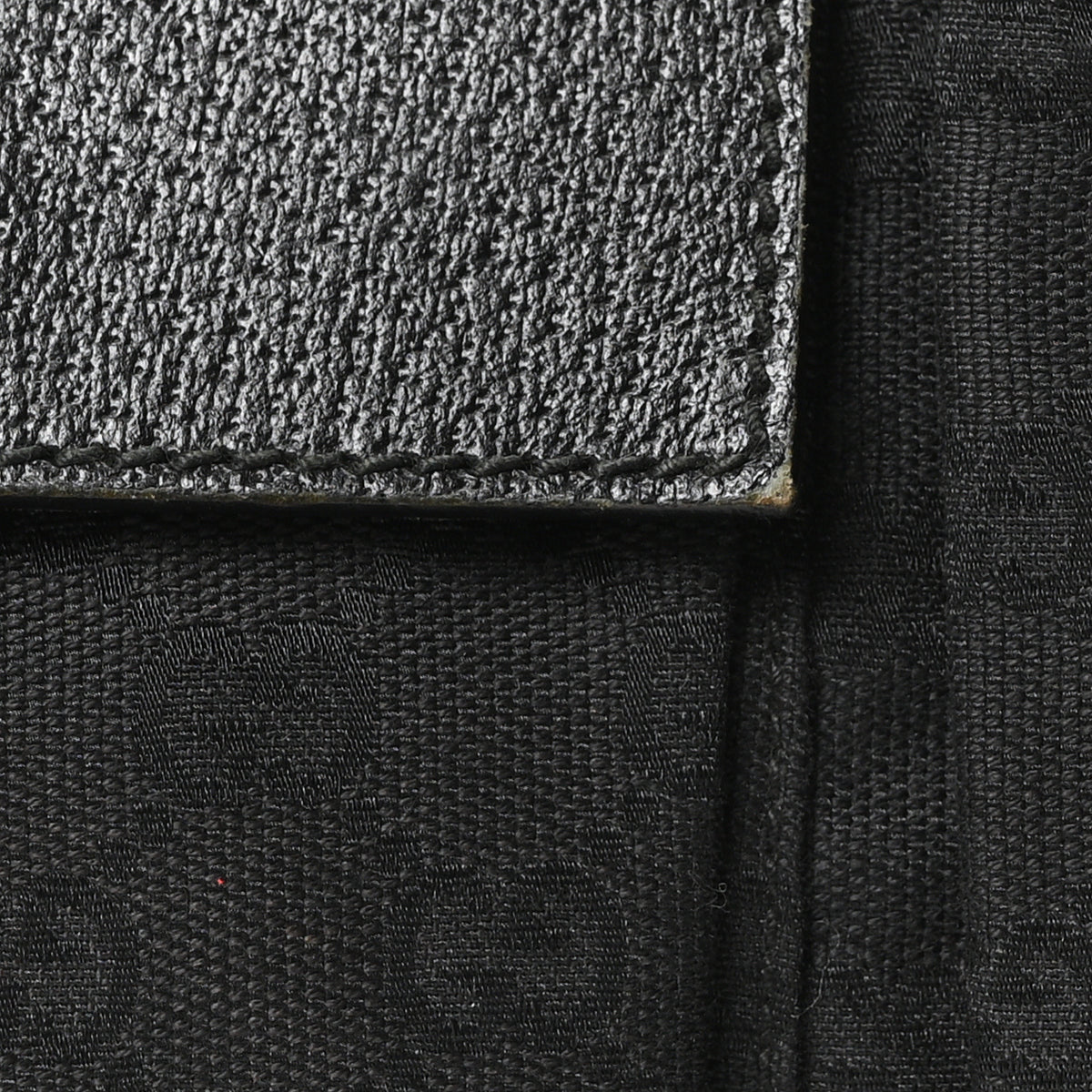 GG Monogram Web Double Pocket Belt Bag Black