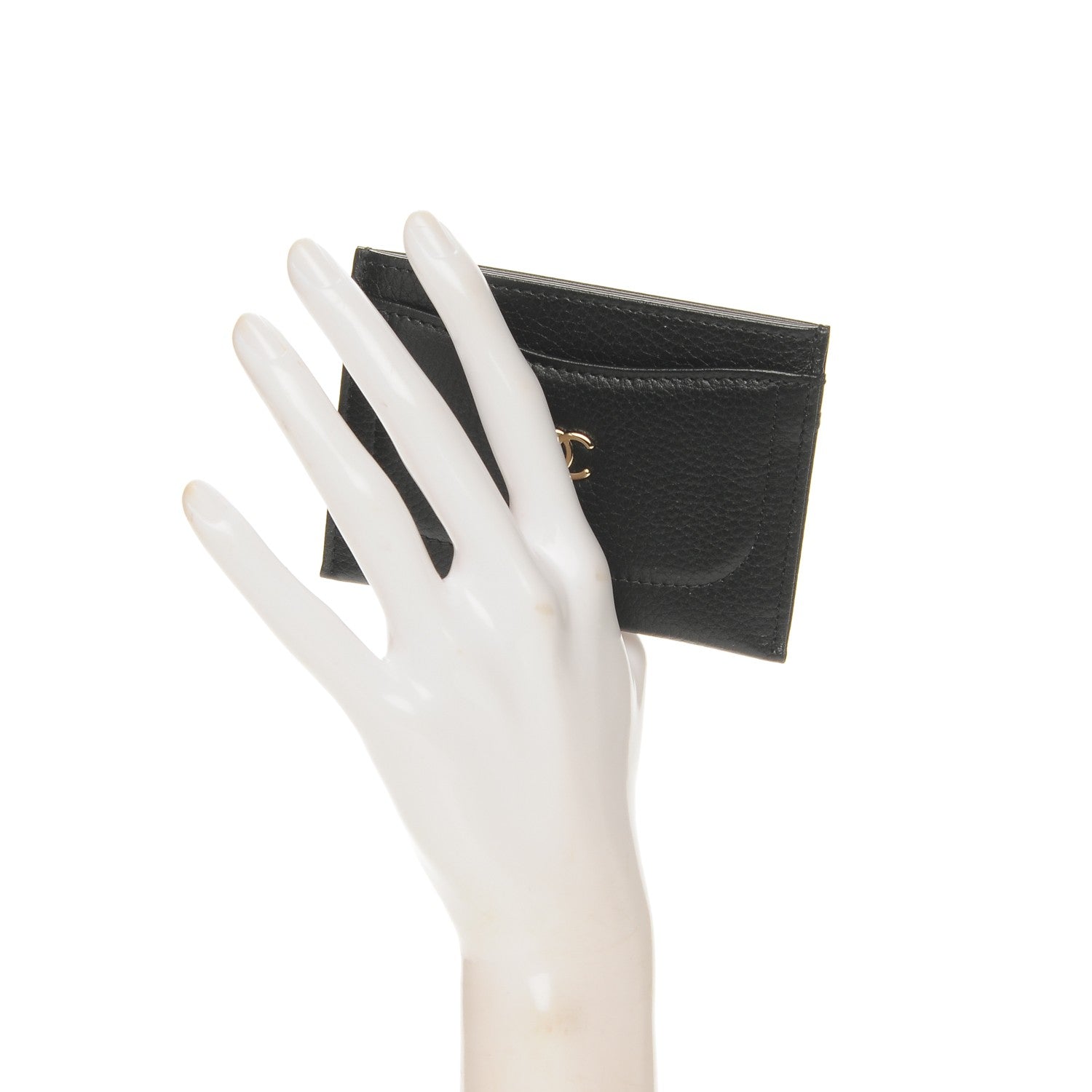 Chanel Calfskin CC Card Holder Black 2 of 8