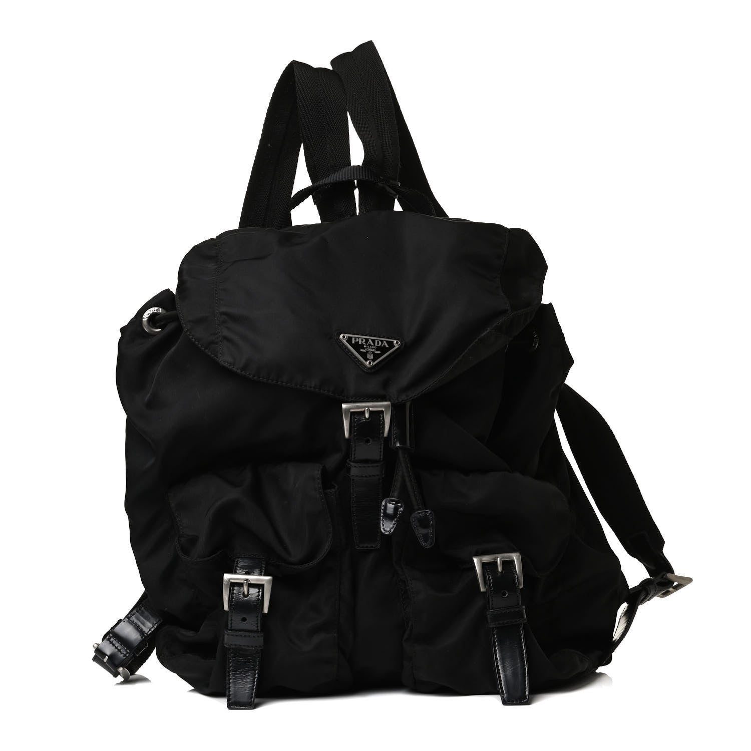 Prada Tessuto Nylon Small Backpack Black 1 of 18