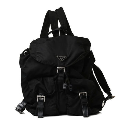 Prada Tessuto Nylon Small Backpack Black 1 of 18