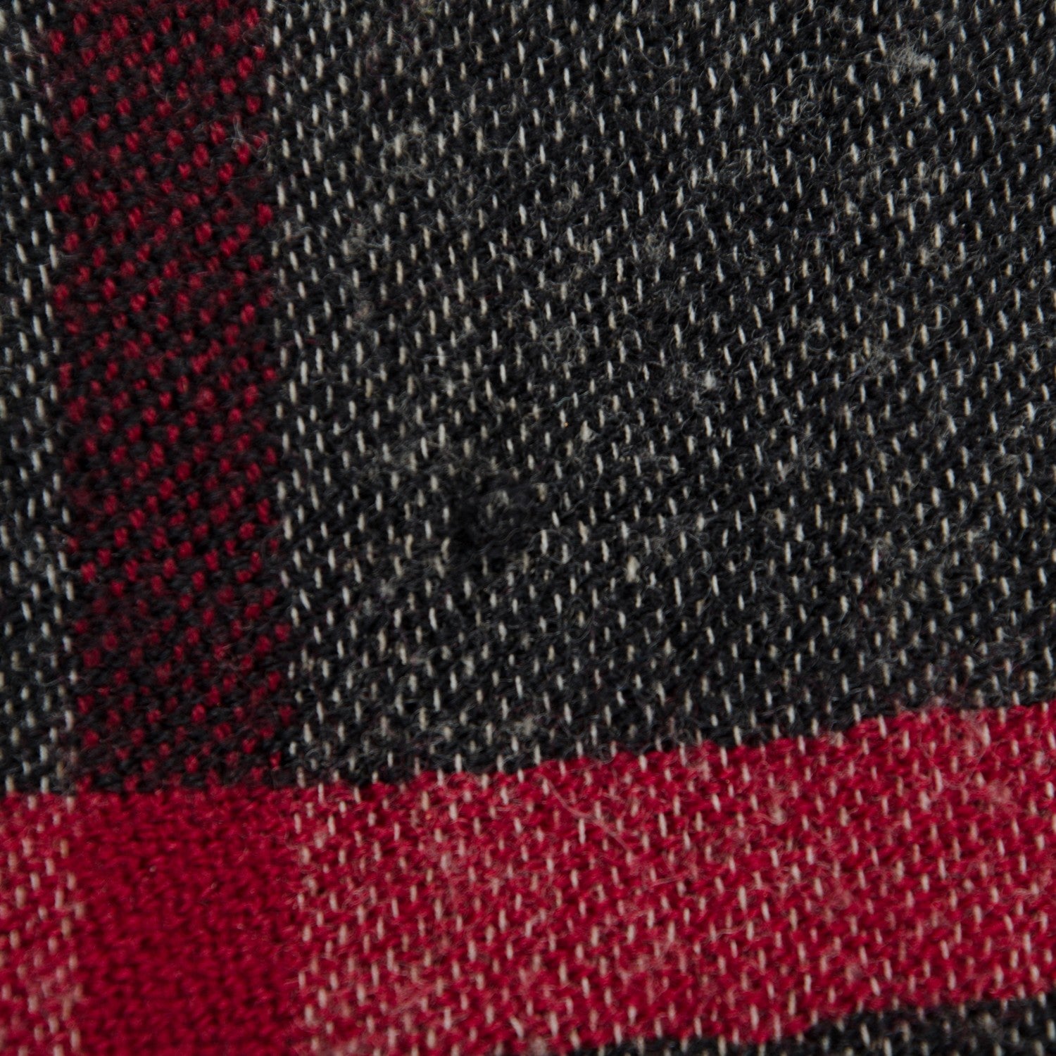Burberry Wool Giant Check Scarf Black 7 of 7