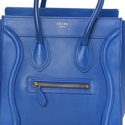 Celine Smooth Calfskin Micro Luggage Royal Blue 7 of 14