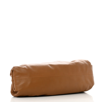 Bottega Veneta Smooth Butter Calf The Pouch Oversized Clutch Teak 4 of 11
