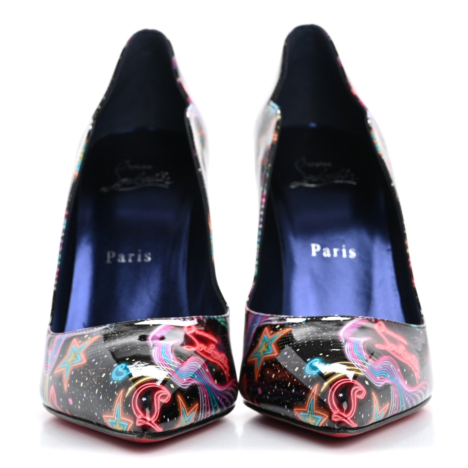 Christian Louboutin Patent Starlight Hot Chick 100 Pumps 39 Multicolor 3 of 9