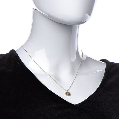 David Yurman 18K Yellow Gold Diamond Initial S Charm Necklace 2 of 6