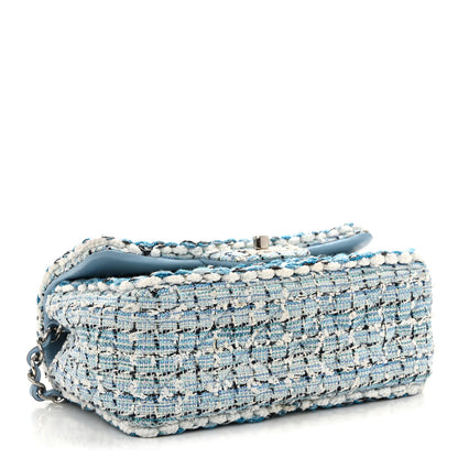 Chanel Tweed Braid Mini Flap Blue White Navy 4 of 13