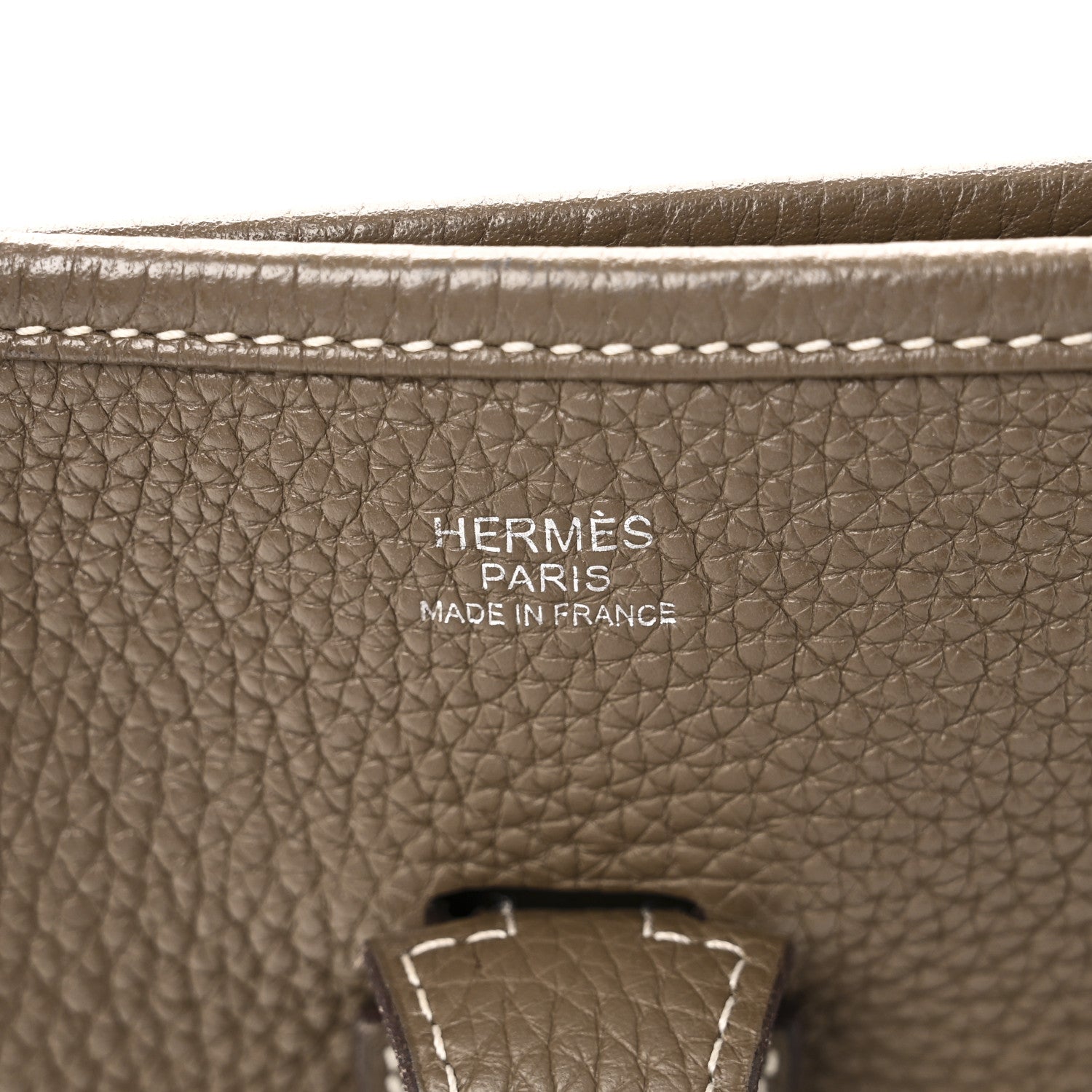 Hermes Taurillon Clemence Evelyne III PM Etoupe 6 of 11