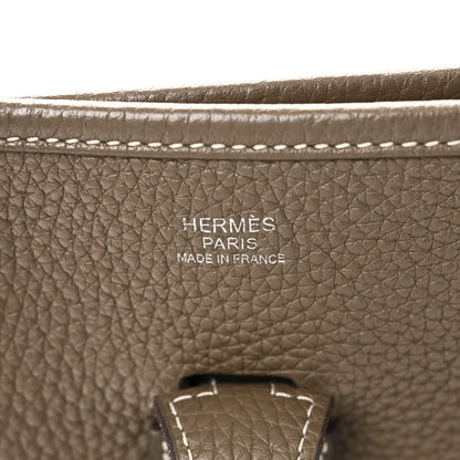 Hermes Taurillon Clemence Evelyne III PM Etoupe 6 of 11