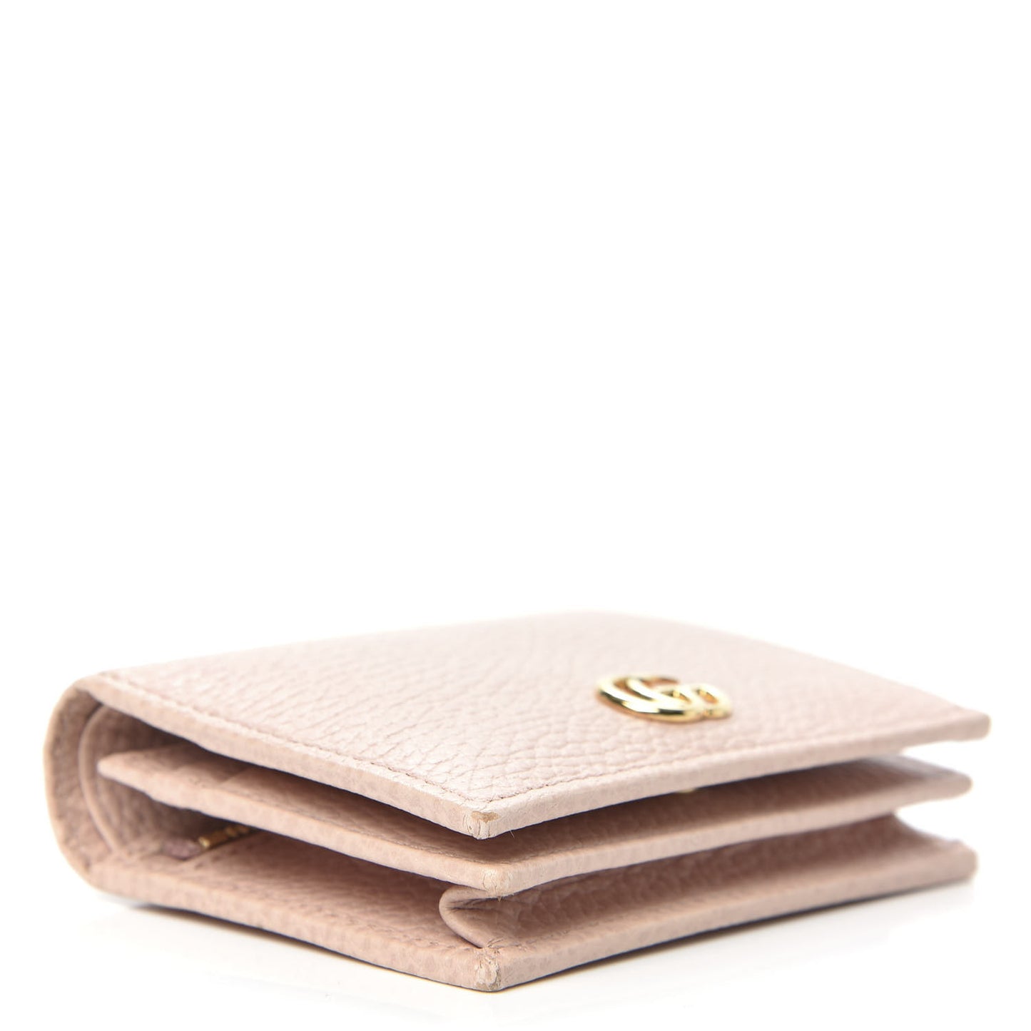 Dollar Calfskin GG Marmont Card Case Perfect Pink