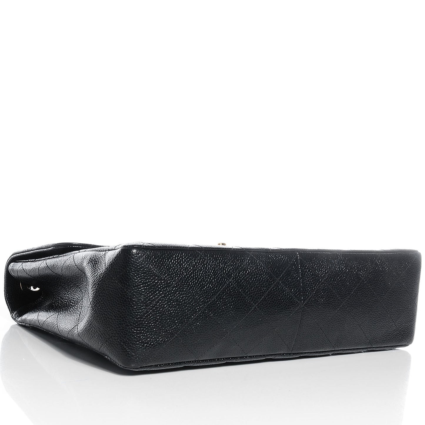 Caviar Jumbo Single Flap Black