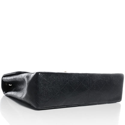 Chanel Caviar Jumbo Single Flap Black 4 of 9