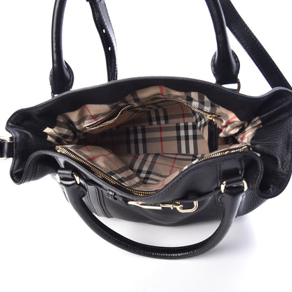 Burberry Grainy Calfskin Medium Golderton Tote Black 5 of 12