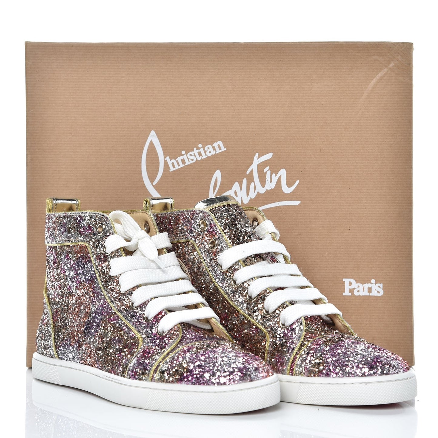 Bip Bip Glitter Womens Disco Ball Flat Sneakers 35.5 Rosette