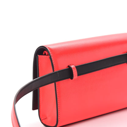 Saint Laurent Grain De Poudre Monogram Kate Belt Bag Neon Pink 10 of 10