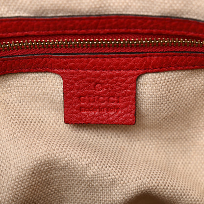 Gucci Pebbled Calfskin Large Soho Hobo Tabasco Red 6 of 17