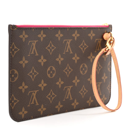 Louis Vuitton Monogram Neverfull MM GM Pochette Fuchsia 3 of 8