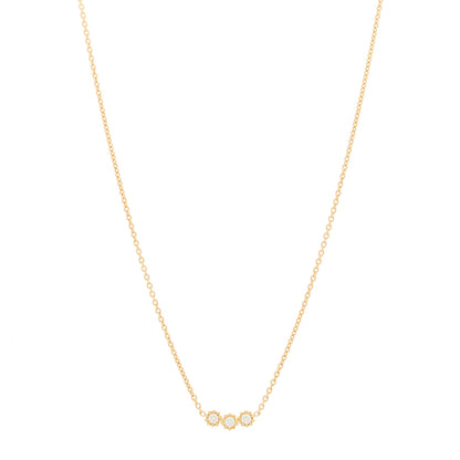 Christian Dior 18K Yellow Gold Diamond Mimirose Pendant Necklace 1 of 6