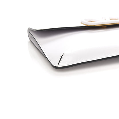 Valentino Garavani Calfskin Vlogo Envelope Clutch White 7 of 9