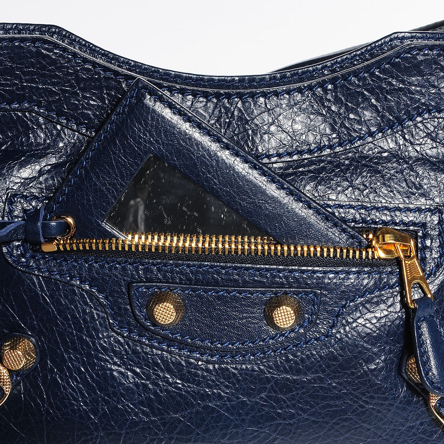 Agneau Giant 12 Gold Hardware Hip Bleu Obscur