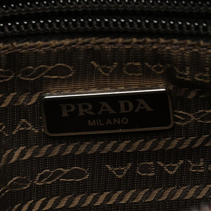 Prada Tessuto Nylon Saffiano Wristlet Cacao 6 of 6