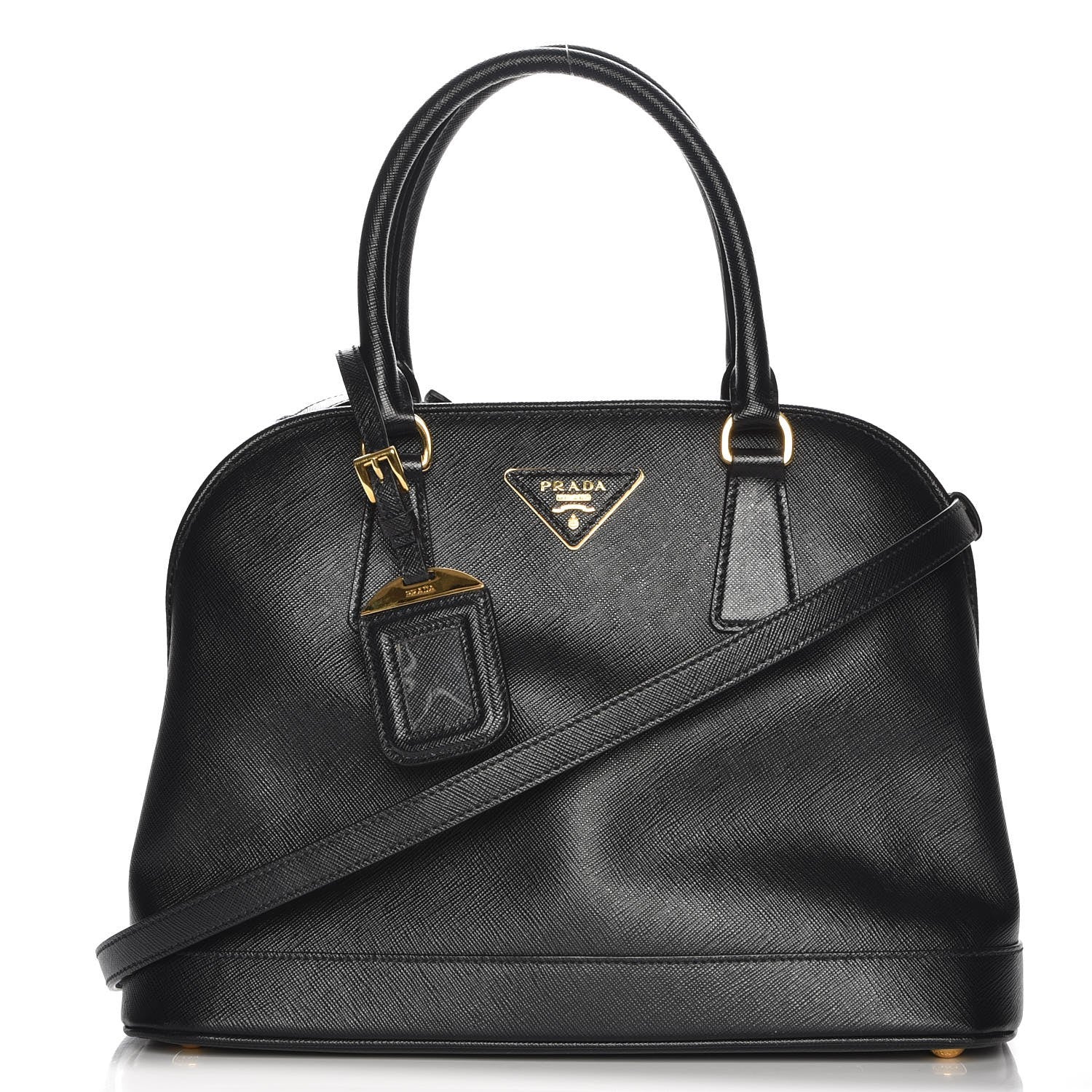 Prada Saffiano Lux Open Promenade Tote Black 1 of 9