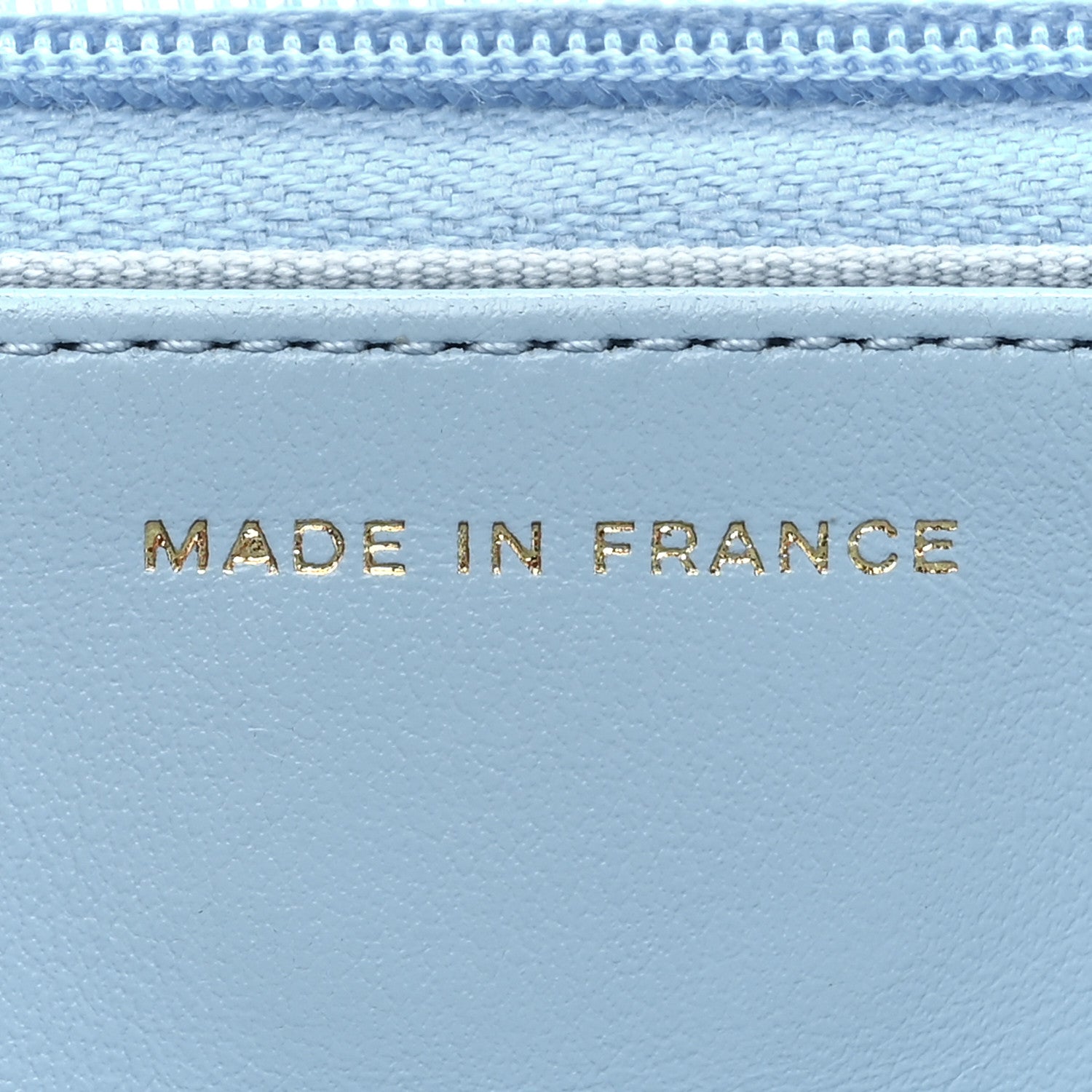 Chanel Caviar Quilted Wallet on Chain WOC Light Blue 8 of 16