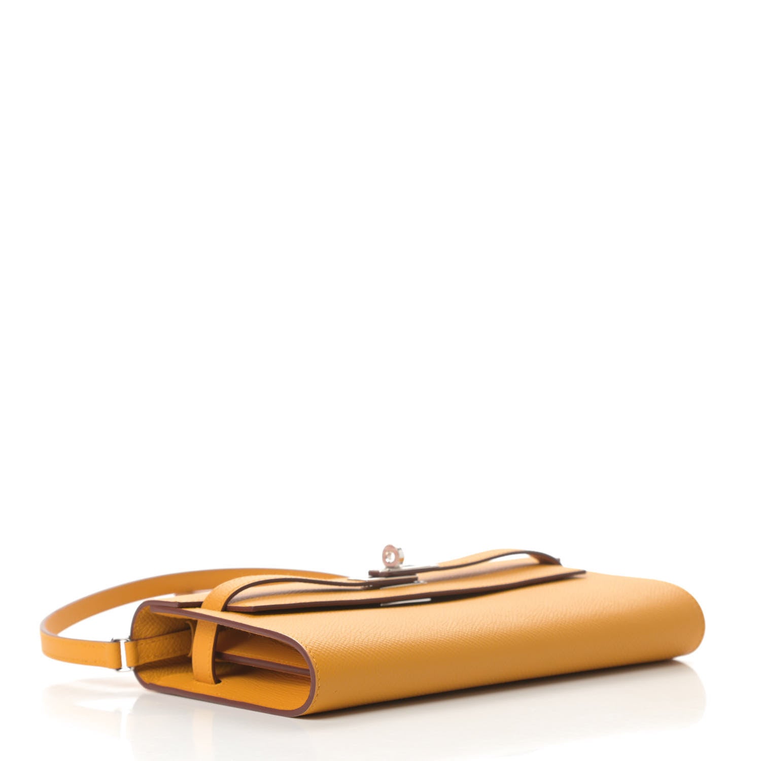 Hermes Epsom Kelly Wallet To Go Jaune Ambre 4 of 11