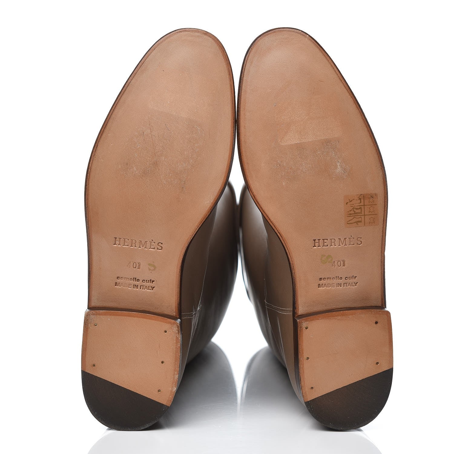 Hermes Swift Kelly Jumping Boots 40.5 Etoupe 5 of 9