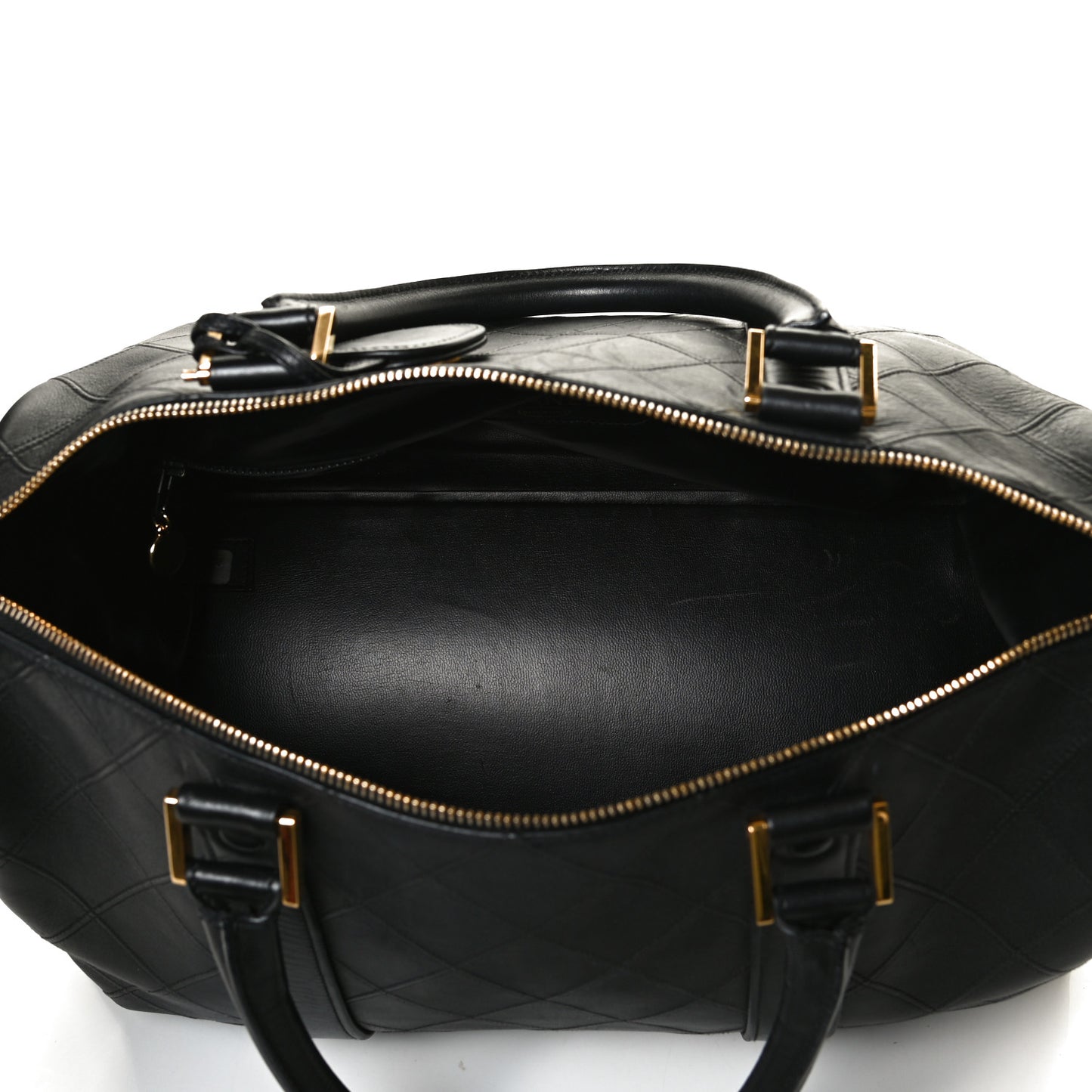 Calfskin Stitched CC Boston Black