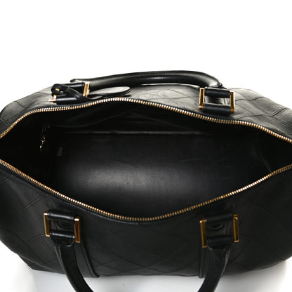 Chanel Calfskin Stitched CC Boston Black 5 of 16