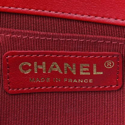Chanel Lambskin Quilted Medium Boy Flap Red 8 of 13
