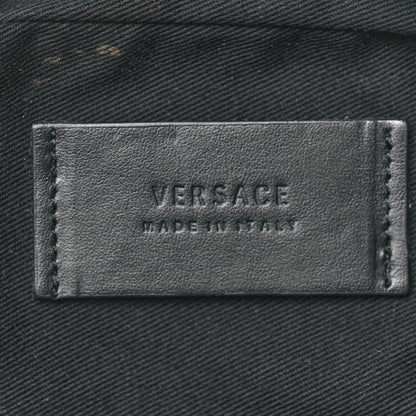 Versace Nylon Baroque Print Crossbody Black White 6 of 9