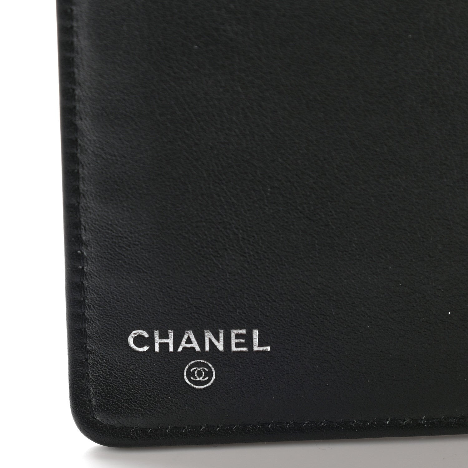 Chanel Patent Camellia Embossed Yen Wallet Black 6 of 10