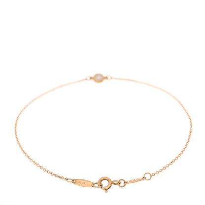 Tiffany 18K Rose Gold Diamond .03ct Elsa Peretti Diamonds by the Yard Bracelet 2 of 4