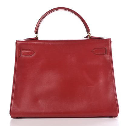Hermes Box Kelly Retourne 28 Rouge Vif 4 of 41