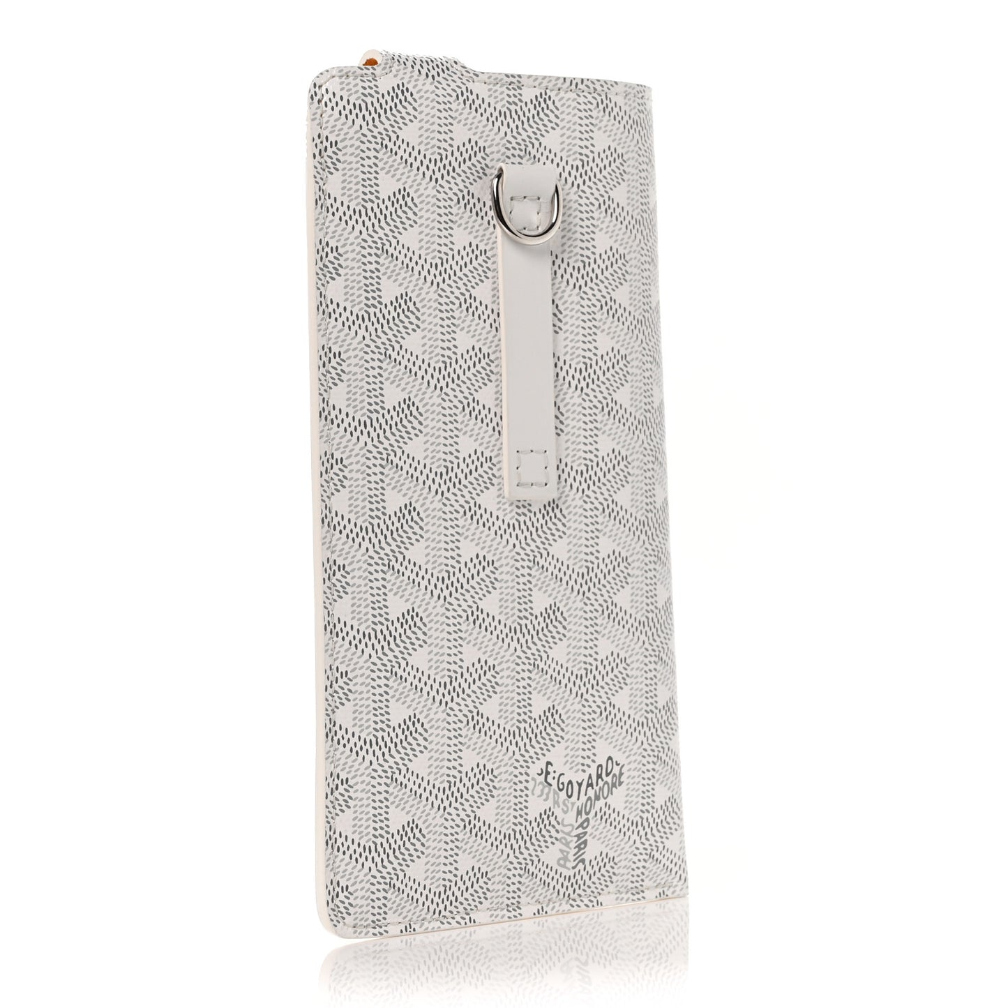 Goyardine Montmartre Glasses Case White