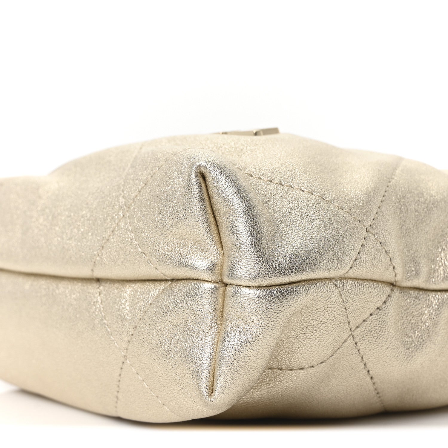 Chanel Metallic Lambskin Quilted Mini Chanel 22 Golden 10 of 10