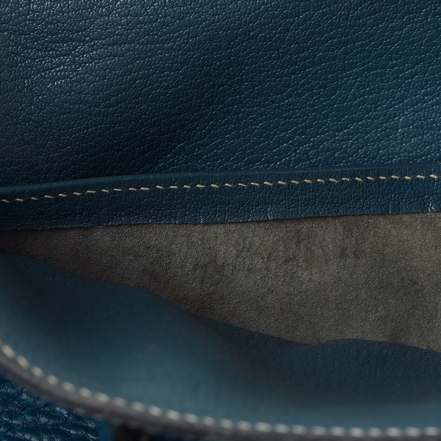 Taurillon Clemence Birkin 35 Bleu Thalassa