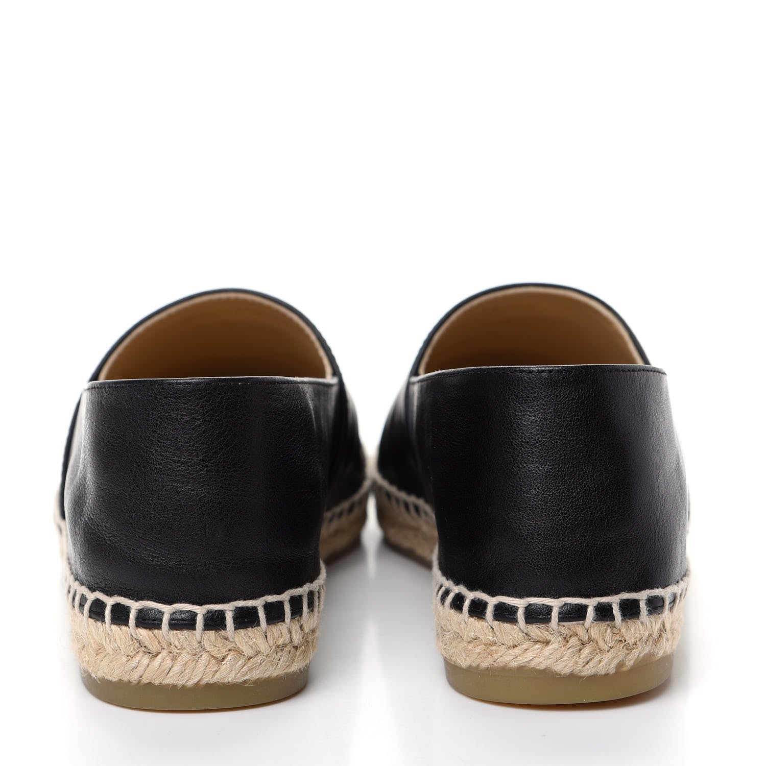 Chanel Calfskin Chain CC Espadrilles 38 Black 7 of 11
