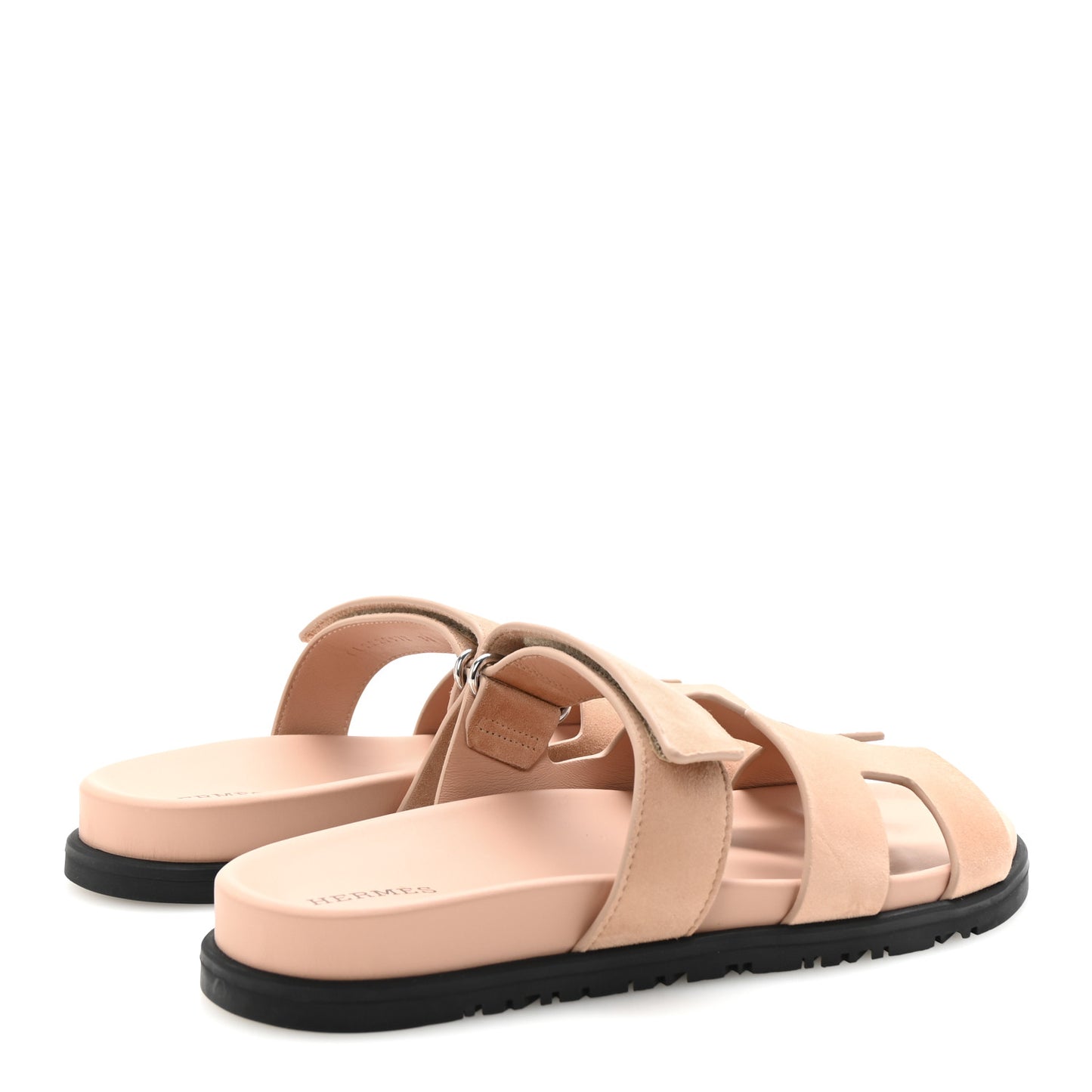 Suede Goatskin Womens Chypre Sandals 38 Nude