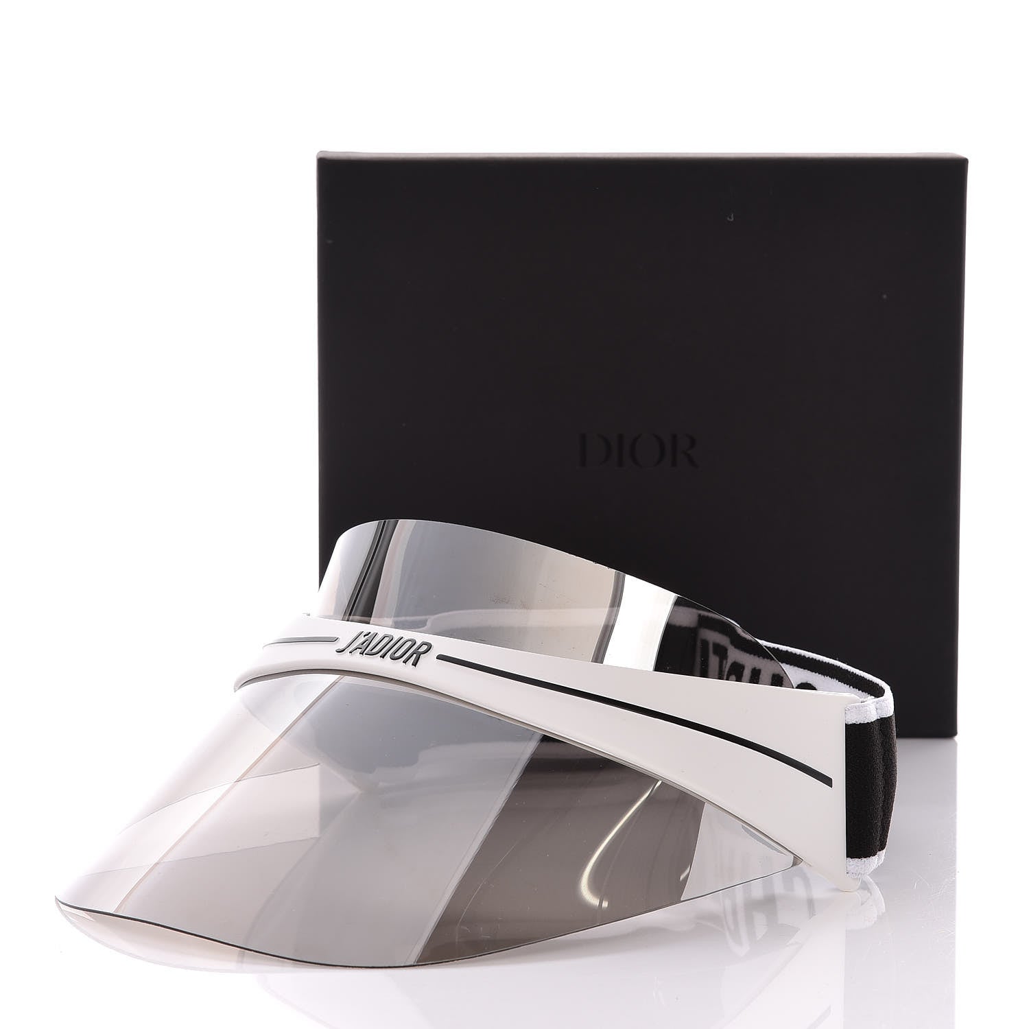Christian Dior Mirrored DiorClub1 Sun Visor Silver 8 of 8