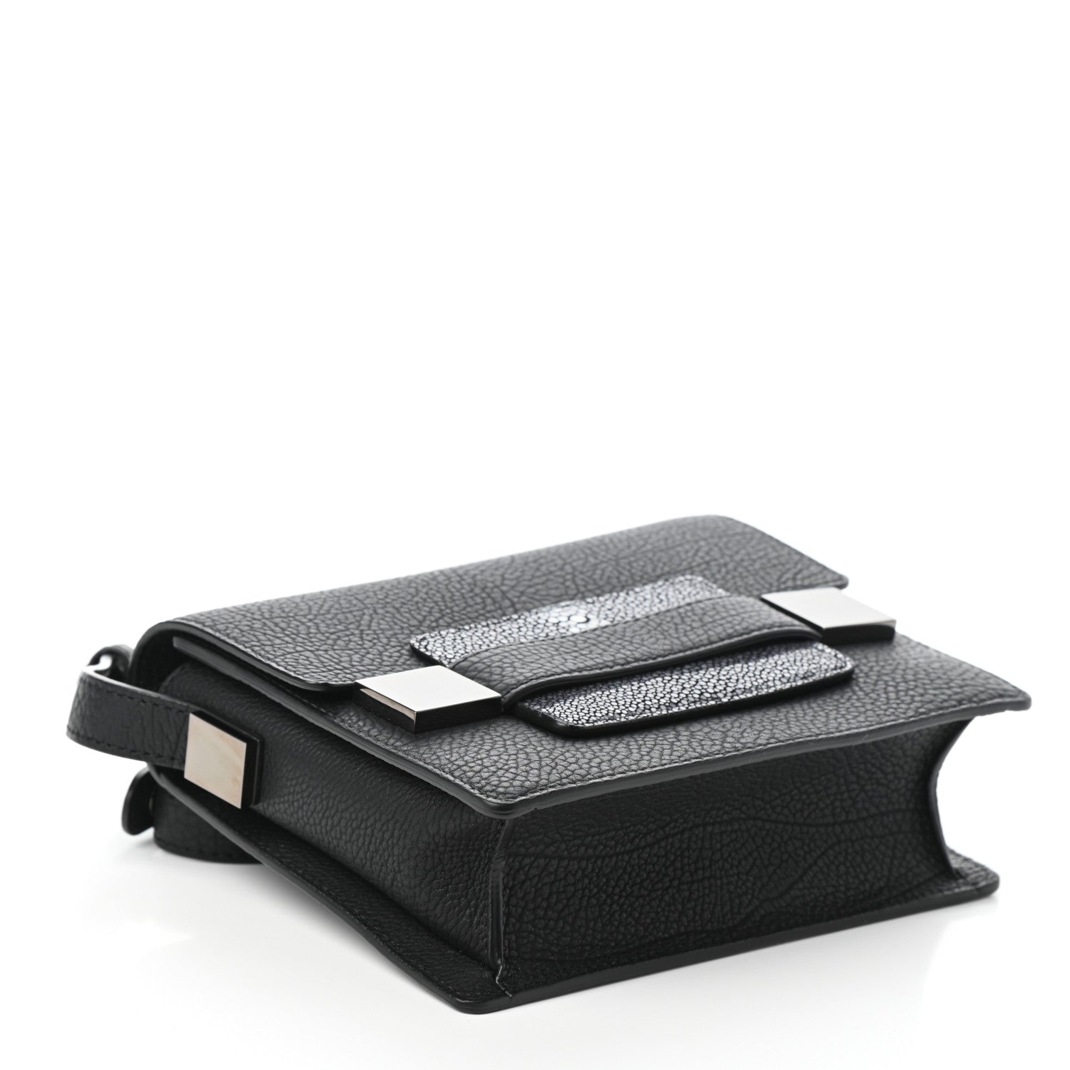 Delvaux Taurillon Stingray Mini Madame Crossbody Black 4 of 9