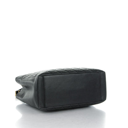 Chanel Caviar Quilted Grand Shopping Tote GST Black 4 of 7