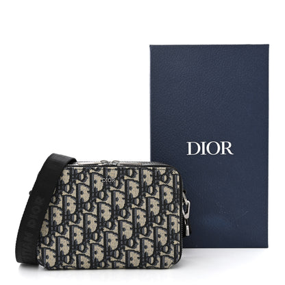 Christian Dior Oblique Pouch Navy Blue 13 of 13