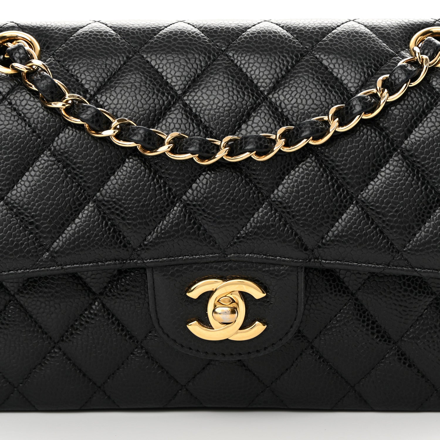 Chanel Caviar Quilted Small Double Flap Black 8 of 15