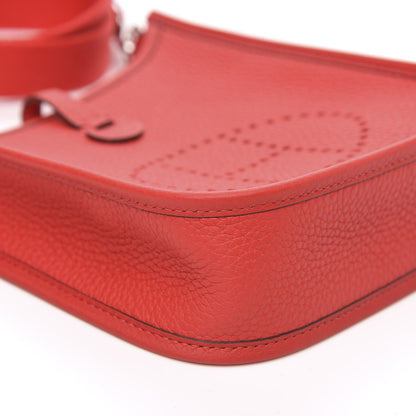 Hermes Taurillon Clemence Evelyne TPM Rouge de Coeur 8 of 9