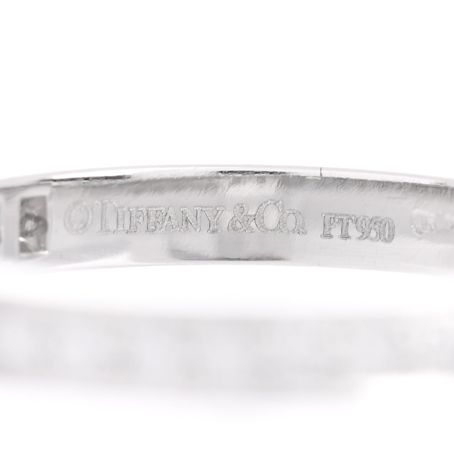 Platinum Diamond .17ctw Half Circle Wedding Band Ring 48 4.5